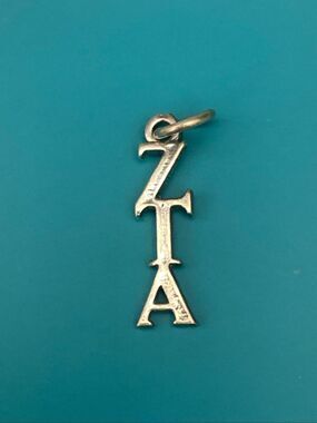 Greek Letters ZTA Sterling Silver Jewelry Charm #soroity